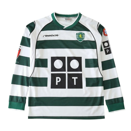 Camisa Sporting I 2002/03 Manga Longa - imagem 4
