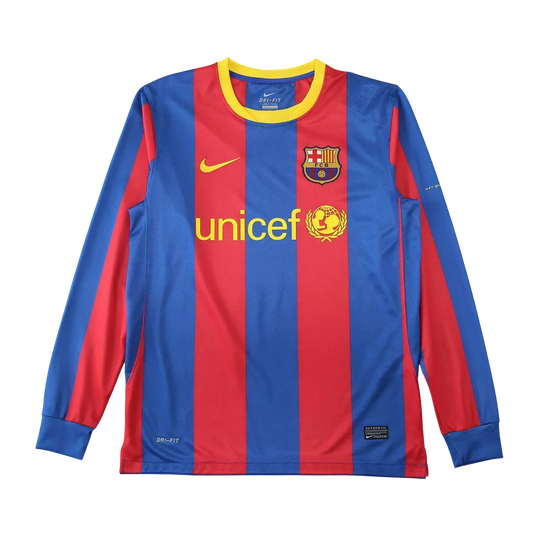 Camisa Barcelona I 2010/11 Manga Longa - imagem 3