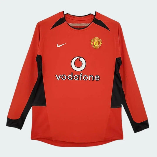 Camisa Manchester United I 2003/04 Manga Longa - imagem 4