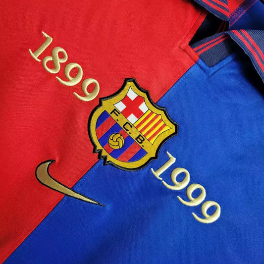 Camisa Barcelona I 1999/00 Manga Longa - imagem 4