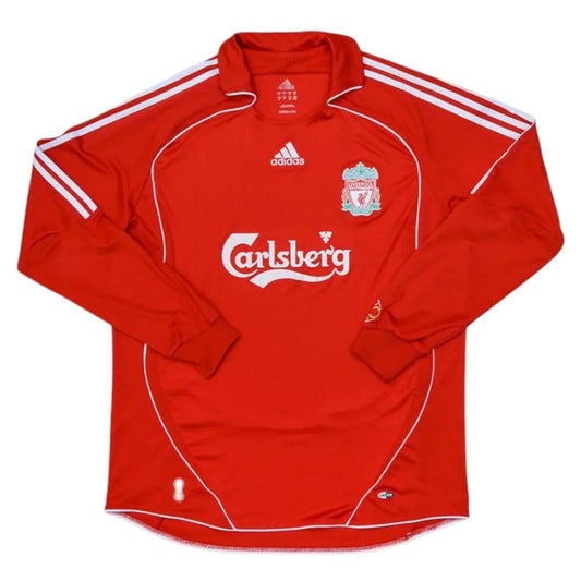 Camisa Liverpool I 2006/07 Manga Longa - imagem 3