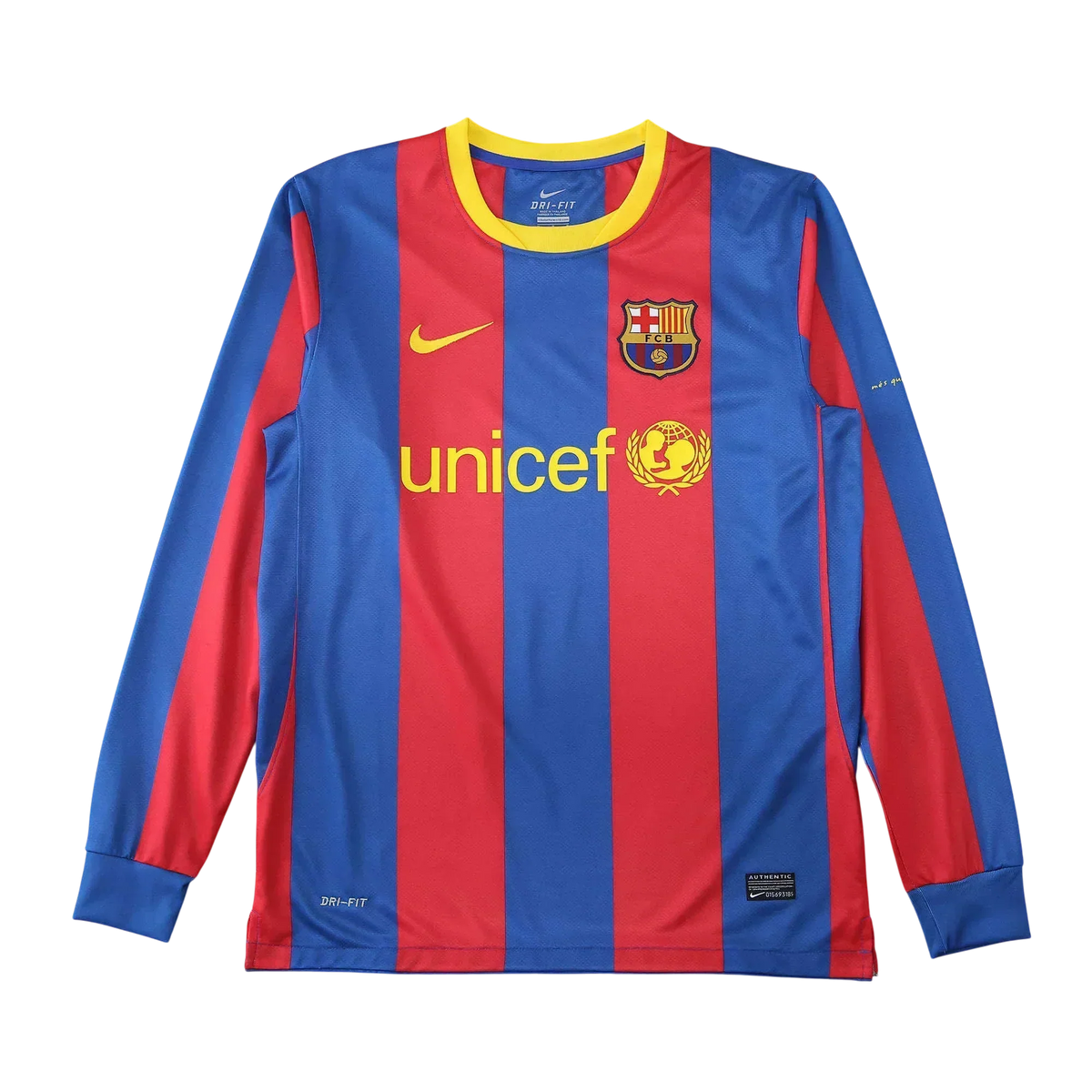 Camisa Barcelona I 2010/11 Manga Longa - imagem 3