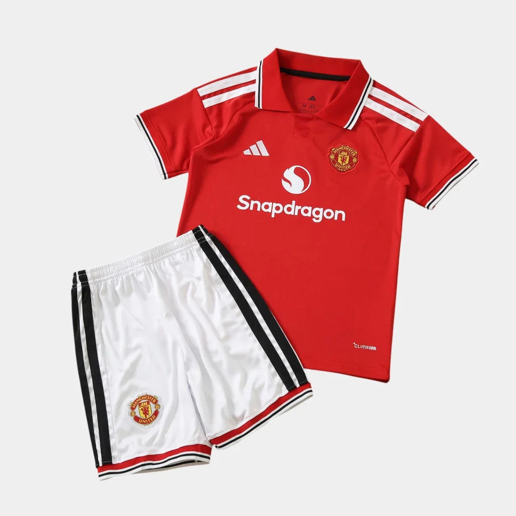 Manchester United 2026/27 Home Kids Kit