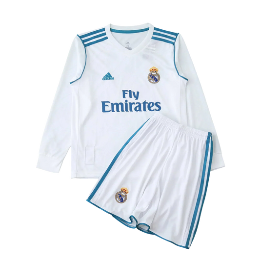 Kit Infantil Real Madrid I 2017/18 Manga Longa - imagem 3