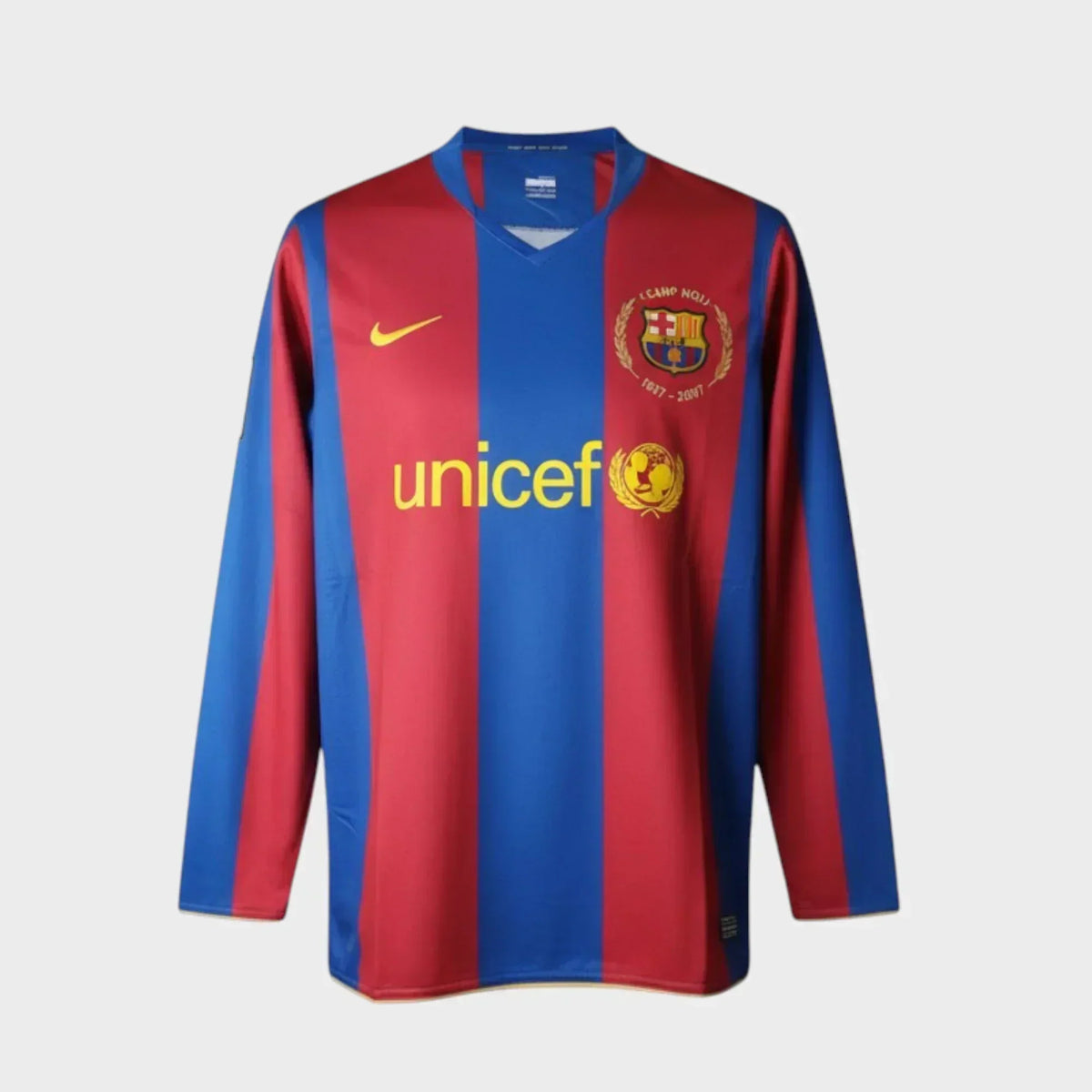 Camisa Barcelona I 2007/08 Manga Longa - imagem 1