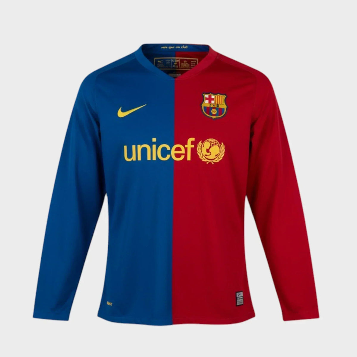 Camisa Barcelona I 2008/09 Manga Longa - imagem 1