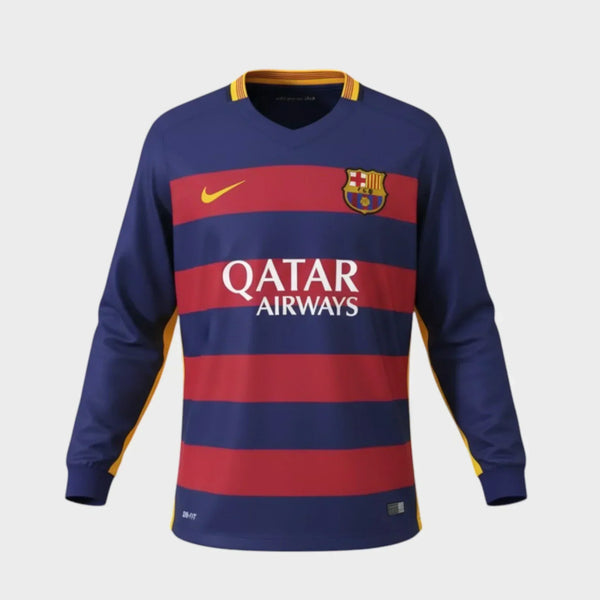 Camisa Barcelona I 2015/16 Manga Longa - imagem 1