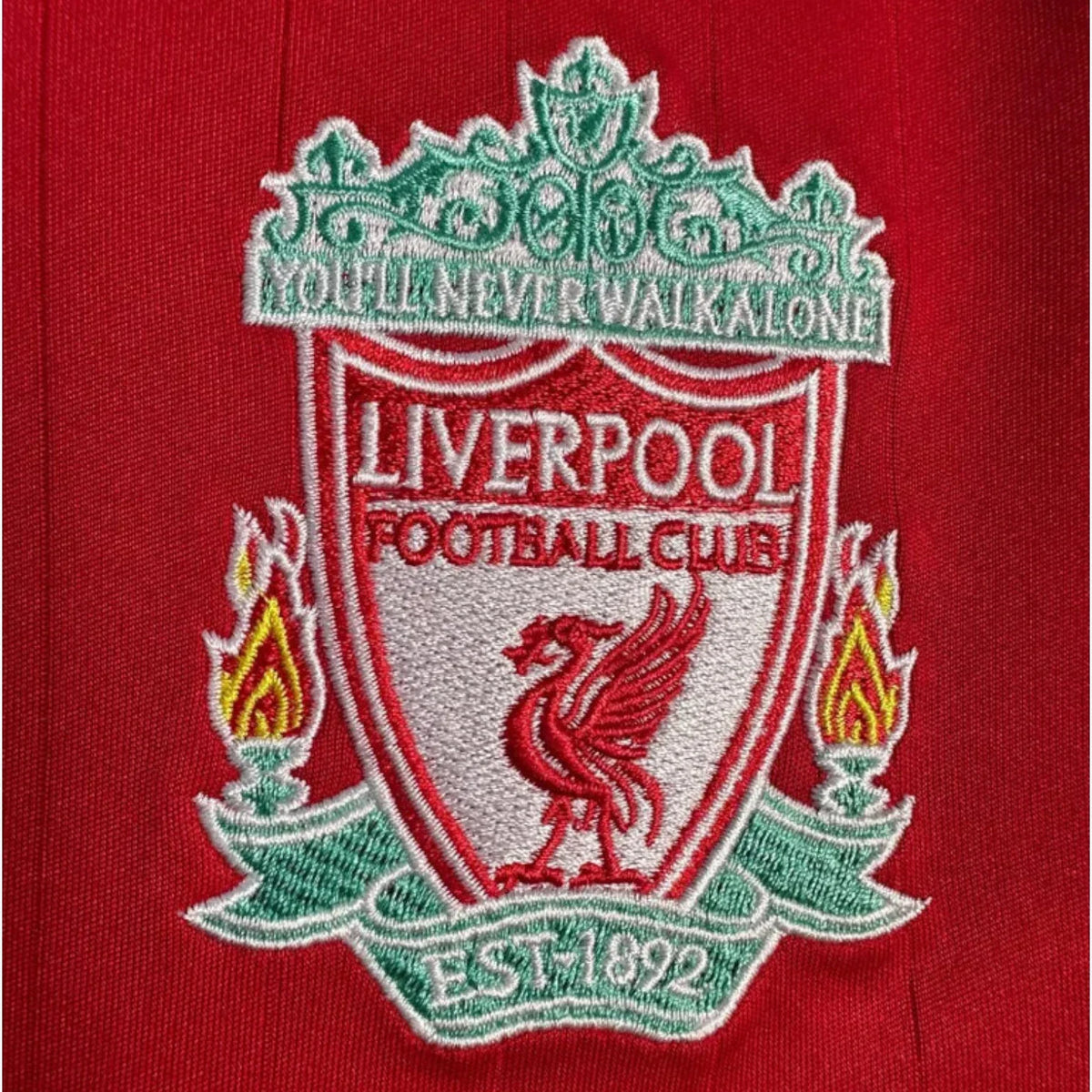 Camisa Liverpool I 2006/07 Manga Longa - imagem 4