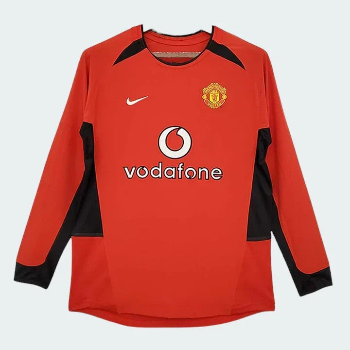 Camisa Manchester United I 2003/04 Manga Longa - imagem 4