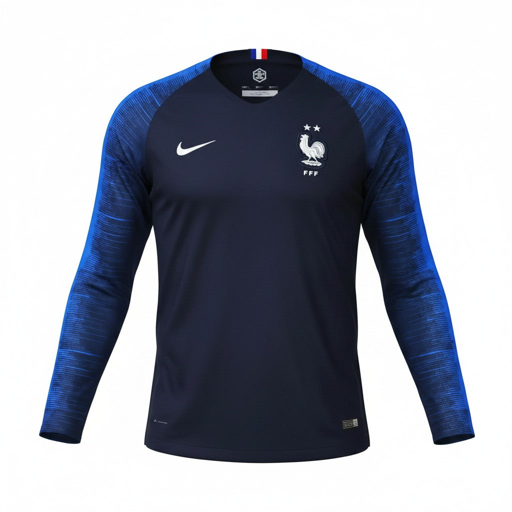 France 2018 Home Long Sleeve Shirt