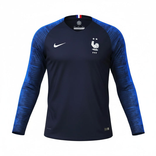 France 2018 Home Long Sleeve Shirt