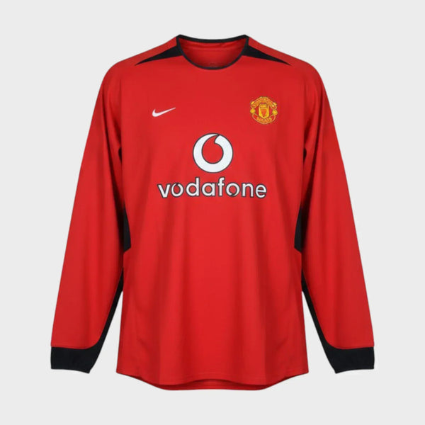 Camisa Manchester United I 2003/04 Manga Longa - imagem 1