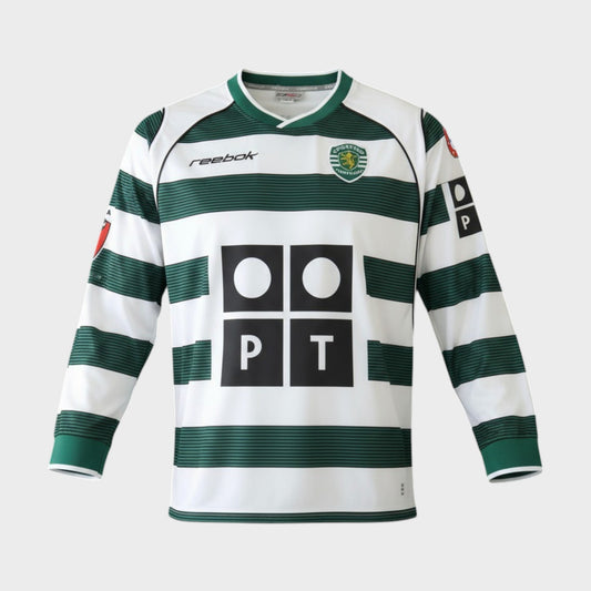 Camisa Sporting I 2002/03 Manga Longa - imagem 1