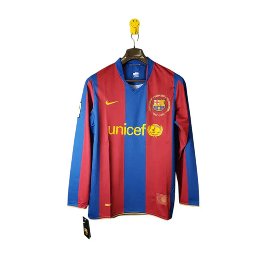 Camisa Barcelona I 2007/08 Manga Longa - imagem 4