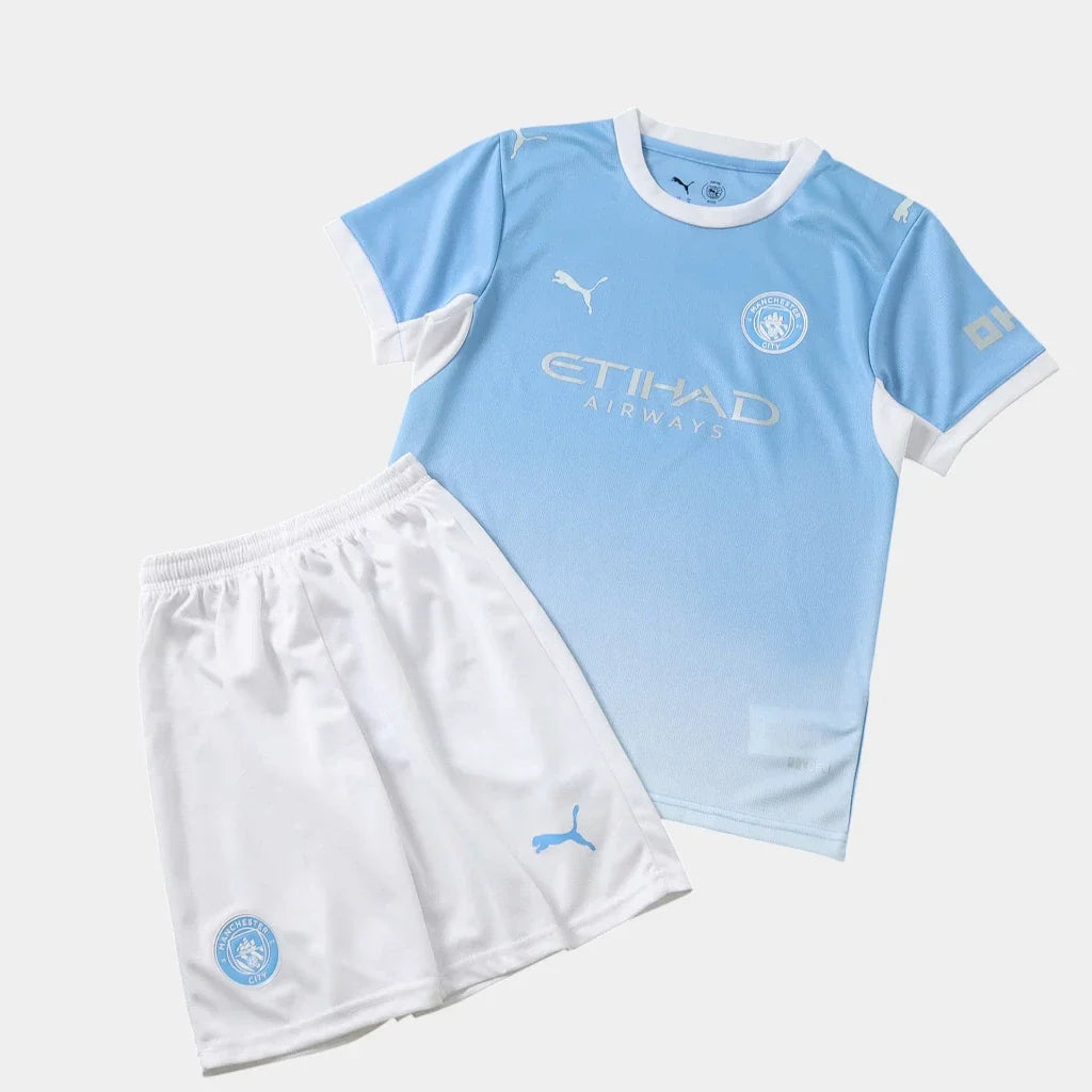 Manchester City 2026/27 Home Kids Kit