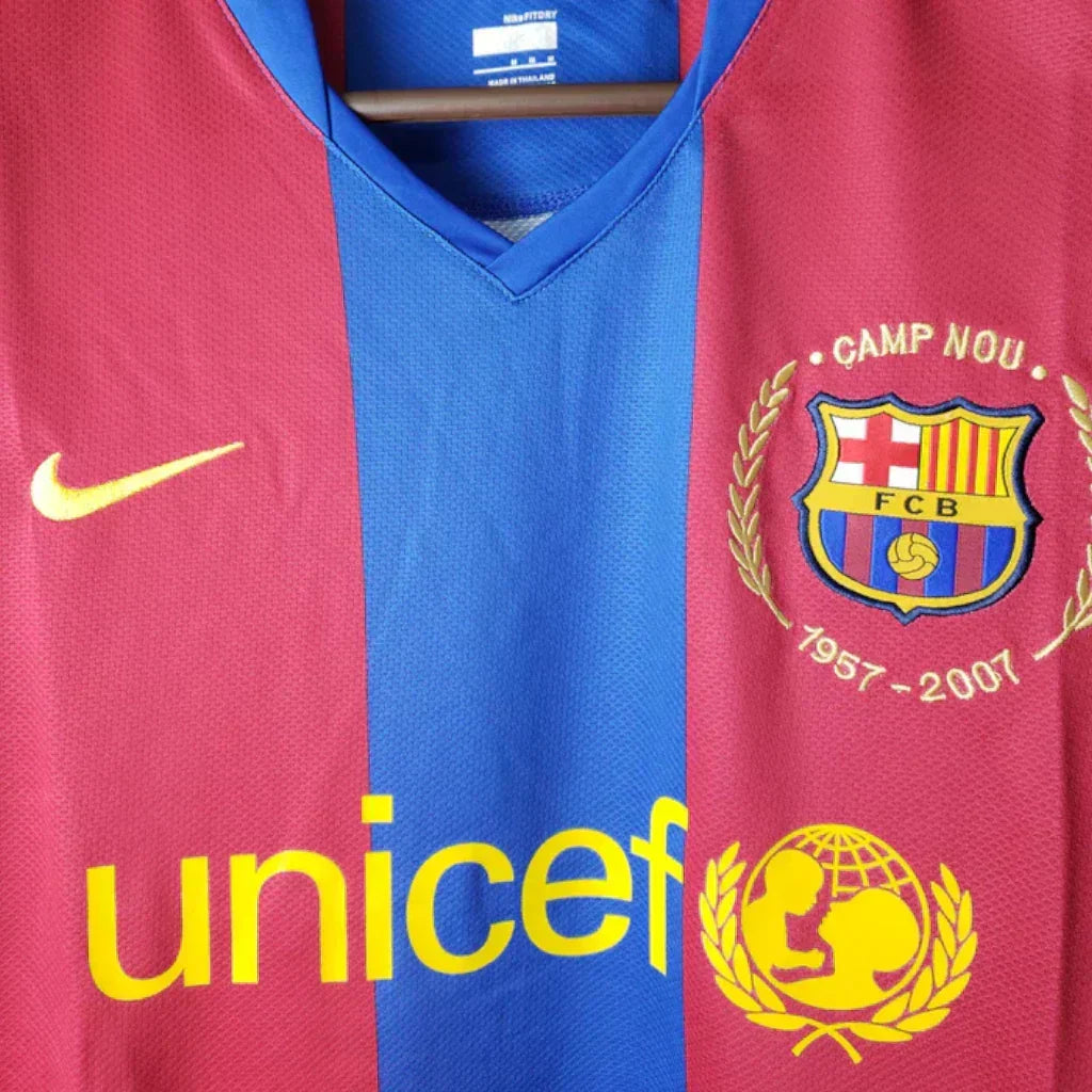 Camisa Barcelona I 2007/08 Manga Longa - imagem 4