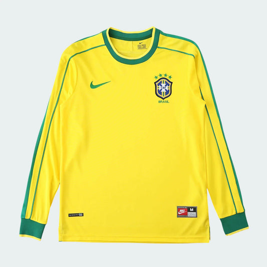 Brazil 1998 Home Long Sleeve Shirt