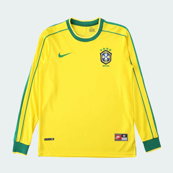Brazil 1998 Home Long Sleeve Shirt